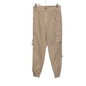 VIP Jeans Tan Y2K Cargo Jogger Stretch Pants Style 2-200257K Size 5/27